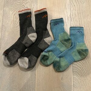 2 Pair Darn Tough Hiking sock